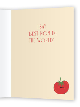 This is a sunny mothers day cards with standard by Cindy Reynolds called rediculously good mom printing on signature in greeting cards