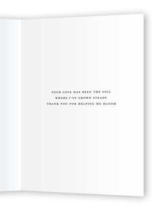 This is a moss mothers day cards with standard by Maja Cunningham called painted florals printing on signature in greeting cards