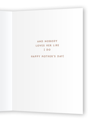 This is a peach mothers day cards with standard by chocomocacino called fritule printing on signature in greeting cards