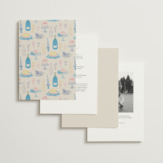 This is a sunrise wedding invitations with standard by Elly called dining printing on signature in standard