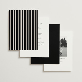 This is a black tie wedding invitations with standard by Hooray Creative called twin border printing on signature in standard