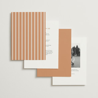 This is a citrus wedding invitations with standard by Hooray Creative called twin border printing on signature in standard