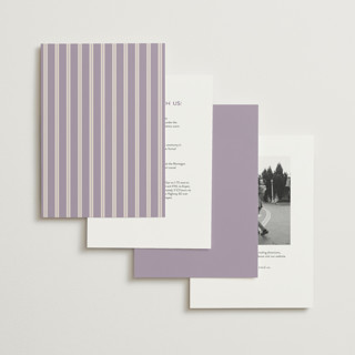 This is a orchid wedding invitations with standard by Hooray Creative called twin border printing on signature in standard