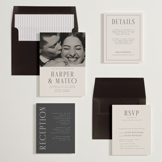 This is a sandstone wedding invitations with standard by Nicole Walsh called close-up printing on signature in standard
