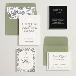 This is a silk wedding invitations with standard by Kelly Schmidt called woods printing on signature in standard