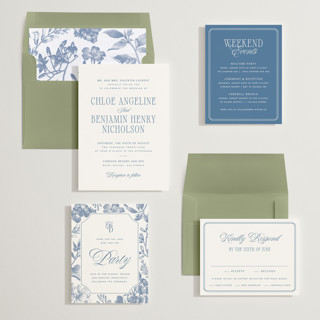 This is a ocean wedding invitations with standard by Kelly Schmidt called woods printing on signature in standard
