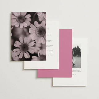 This is a fuchsia wedding invitations with standard by Blustery August called nonnette printing on signature in standard