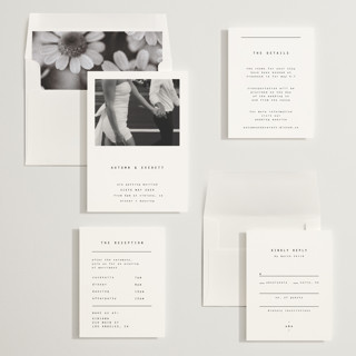 This is a ink wedding invitations with standard by Blustery August called nonnette printing on signature in standard