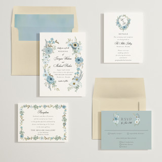 This is a seaside wedding invitations with standard by Susan Moyal called cherished printing on signature in standard