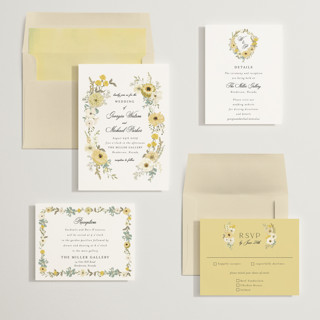 This is a citrus wedding invitations with standard by Susan Moyal called cherished printing on signature in standard