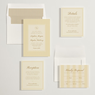 This is a lemon wedding invitations with standard by Ellen Schlegelmilch called hayden printing on signature in standard