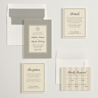This is a charcoal wedding invitations with standard by Ellen Schlegelmilch called hayden printing on signature in standard