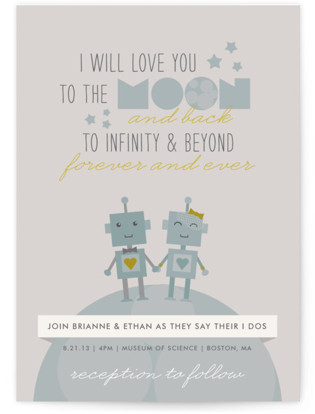 photo of Infinity & Beyond Wedding Invitations