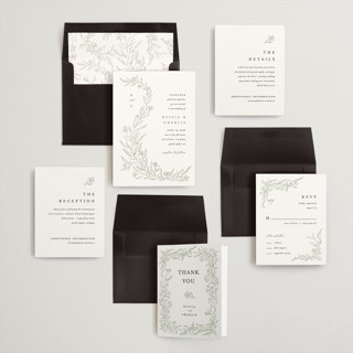 This is a fern wedding invitations with standard by Pixel and Hank called floral cascade printing on signature in standard