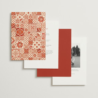 This is a spice wedding invitations with standard by Anastasia Makarova called watercolor tile printing on signature in standard