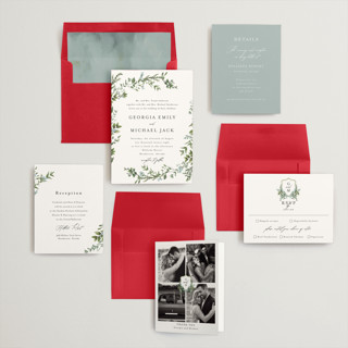 This is a coast wedding invitations with standard by Susan Moyal called romantic florals printing on signature in standard