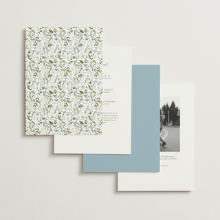 This is a coastal wedding invitations with standard by Susan Moyal called hydrangea vine printing on signature in standard