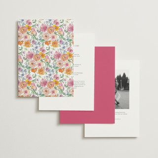 This is a tropical wedding invitations with standard by Itsy Belle Studio called floral pop printing on signature in standard