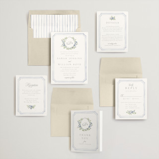 This is a sky wedding invitations with standard by Everett Paper Goods called chelsea printing on signature in standard