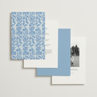 This is a porcelain wedding invitations with standard by Elly called porcelain floral printing on signature in standard