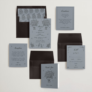 This is a sky wedding invitations with standard by Ani Somi called roses printing on signature in standard
