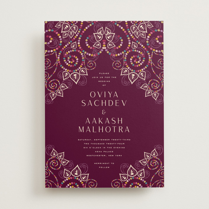 Henna Wedding Invitations by fatfatin | Minted