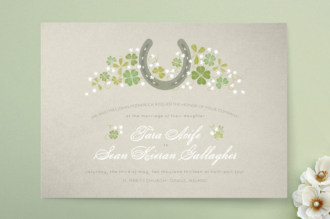 Lucky Horseshoe Wedding Invitations Lucky Horseshoe Wedding Invitations