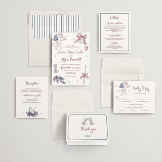 This is a twilight rose wedding invitations with standard by Cass Loh called holidays ink doodles printing on signature in standard