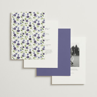This is a iris wedding invitations with standard by Everett Paper Goods called wildflower trellis printing on signature in standard