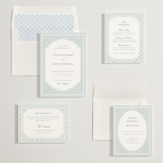 This is a sky wedding invitations with standard by Kelly Schmidt called summer linen printing on signature in standard