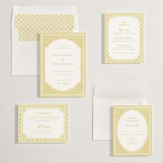 This is a citrus wedding invitations with standard by Kelly Schmidt called summer linen printing on signature in standard