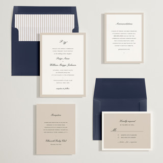 This is a champagne wedding invitations with standard by Sara Hicks Malone called briland printing on signature in standard
