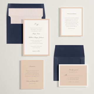 This is a peach wedding invitations with standard by Sara Hicks Malone called briland printing on signature in standard