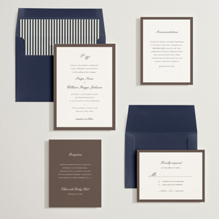 This is a mocha wedding invitations with standard by Sara Hicks Malone called briland printing on signature in standard