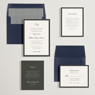 This is a smoke wedding invitations with standard by Sara Hicks Malone called briland printing on signature in standard