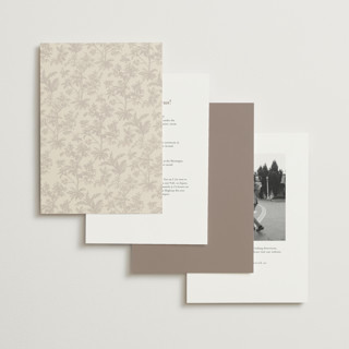 This is a espresso wedding invitations with standard by Jenna Holcomb called vintage tropics printing on signature in standard