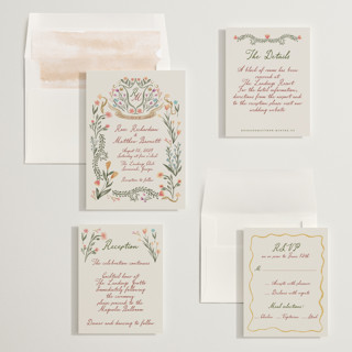 This is a leather wedding invitations with standard by Maja Cunningham called chantilly printing on signature in standard
