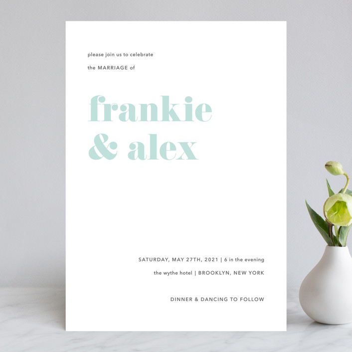 Letters Wedding Invitations by JoAnn Jinks Minted