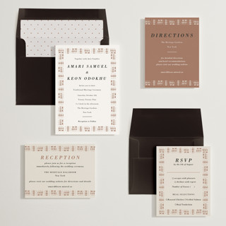 This is a ivory wedding invitations with standard by Oma N. Ramkhelawan called amari printing on signature in standard
