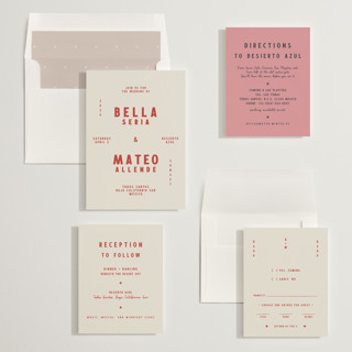 This is a sierra wedding invitations with standard by Ani Somi called coyota printing on signature in standard