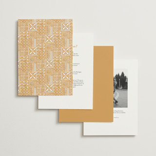 This is a amber wedding invitations with standard by Selima Akhter called tribal rythm printing on signature in standard