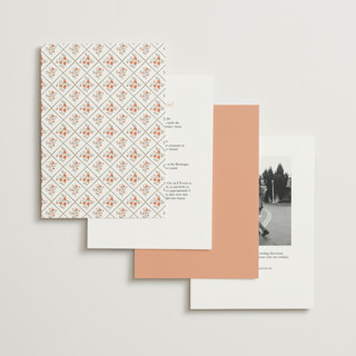 This is a sunset wedding invitations with standard by Leah Bisch called arbour printing on signature in standard