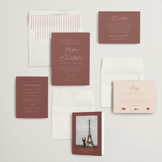 This is a chestnut wedding invitations with standard by chocomocacino called spiku printing on signature in standard