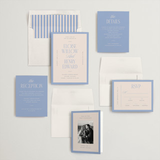 This is a canopy wedding invitations with standard by Pixel and Hank called threaded printing on signature in standard