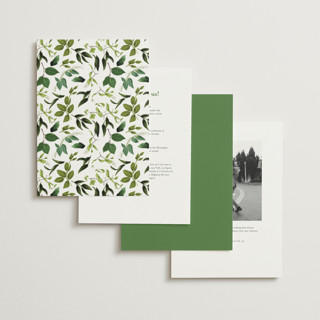This is a fern wedding invitations with standard by Susan Moyal called greenery printing on signature in standard