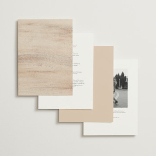 This is a sand wedding invitations with standard by Sumak Studio called gentleness printing on signature in standard