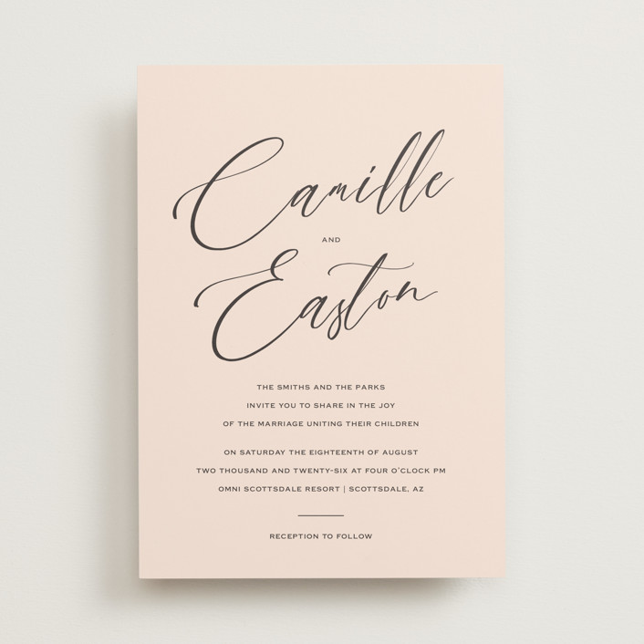 "Vision of Love" - Wedding Invitations in First Kiss by Design Lotus.