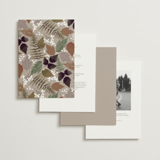 This is a natural wedding invitations with standard by Alethea and Ruth called autumnal printing on signature in standard