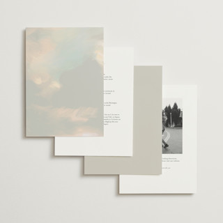 This is a dove wedding invitations with standard by Olivia Kanaley Inman called daybreak printing on signature in standard