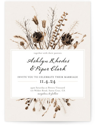 Gone To Seed Wedding Invitations